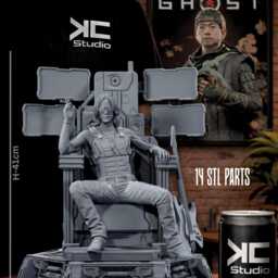 Chrome-Armed Rebel - Sci-Fi Anti-Corp Legend Johnny Silverhand Resin Figure 16K - thumbnail 4
