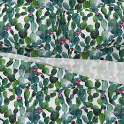 Watercolor Sheets - Boho Cactus By Tasiania Desert Floral Succulent Nature Cotton Sateen Sheet Set Bedding Spoonflower - thumbnail 3