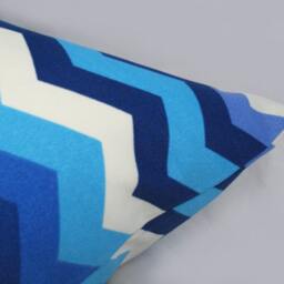 Blue Chevron - Decorative Pillow Cushion Covers Accent Throw Indoor Outdoor - thumbnail 2