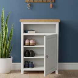 Painted Cabinet Hallway Shoe Storage, Kitchen Cupboard, Assembled - thumbnail 2