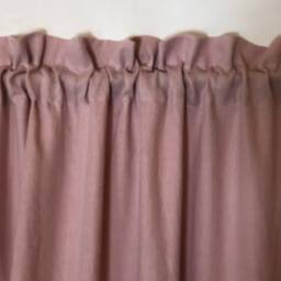Linen Curtain Panel With Ruffle, Dusty Pink Window Curtains, Drapes, Panels, Boho - thumbnail 3
