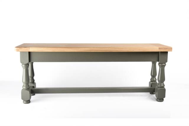 Refectory Pine Bench - Handmade Wooden Kitchen Bench, Farmhouse Dining Solid Wood Seating, Rustic Style, UK Made - image 1