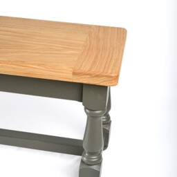 Refectory Pine Bench - Handmade Wooden Kitchen Bench, Farmhouse Dining Solid Wood Seating, Rustic Style, UK Made - thumbnail 4