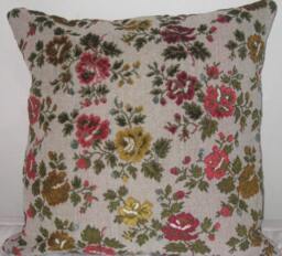 "Velvet Burnout Floral Decorative Pillow Cover - 18""x18" - thumbnail 1