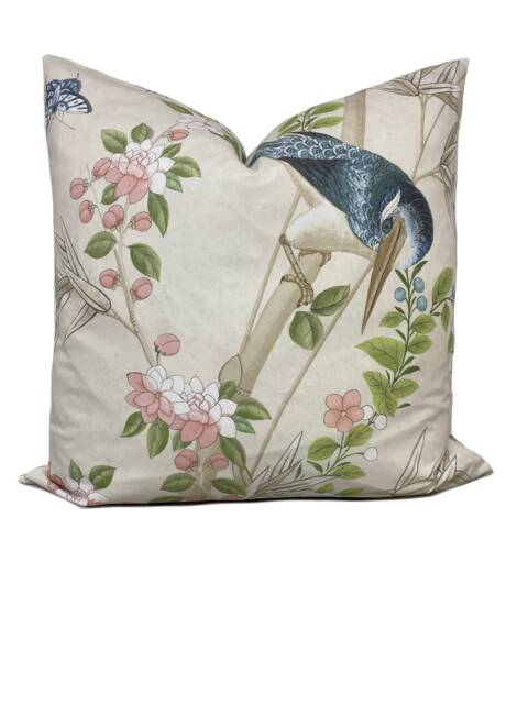 Schumacher Brighton Pavilion Alabaster Cushion Cover Pillow Double Sided - image 1