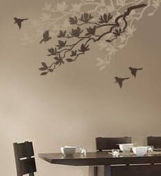 Wall Stencil Magnolia - Reusable Stencils Better Than Decals