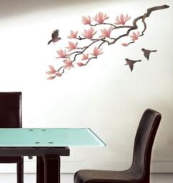 Wall Stencil Magnolia - Reusable Stencils Better Than Decals - thumbnail 2