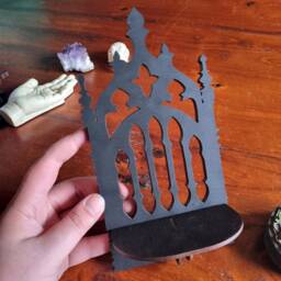 Mini Gothic Arch Shelf // Wall Sconce Altar - thumbnail 1