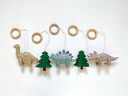 Dinosaur Baby Gym, Play Gym Toy, Hanging Dino, Dinosaur Shower, Nursery Decor - thumbnail 1