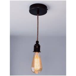 Pewter Single Drop Pendant Light - Without Bulb - thumbnail 2