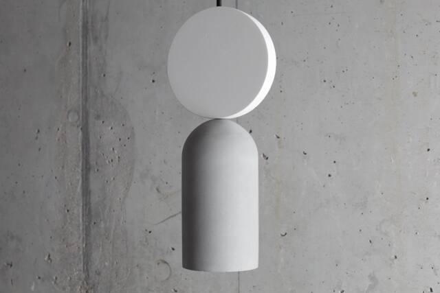 Handmade Plaster & Concrete Pendant Light Modern Minimalist Lighting - image 1