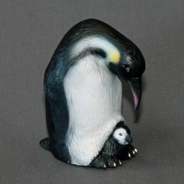 Signed Penguin Bronze Sculpture Limited Edition Aquatic Art - image 1