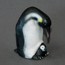 Signed Penguin Bronze Sculpture Limited Edition Aquatic Art - thumbnail 1