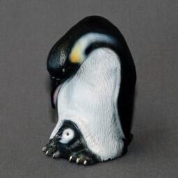 Signed Penguin Bronze Sculpture Limited Edition Aquatic Art - thumbnail 3