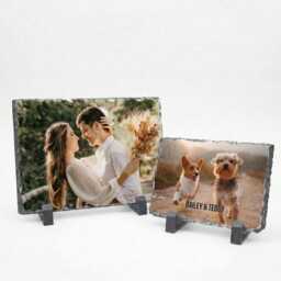 Photo Slate Gift - Personalised Frame For Anniversaries, Weddings, Birthdays, Christmas & Valentines Stone - thumbnail 3