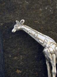 sterling Silver Giraffe Sculpture - thumbnail 3