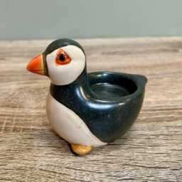 Small Puffin Tealight Candle Holder Ocean Seaside Beach Nautical Home Decoration Ornament - thumbnail 1