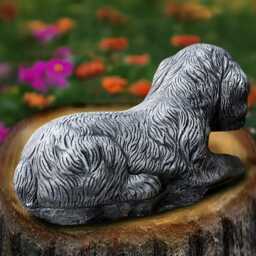 Stone Cocker Spaniel Statue Concrete Figurine Cement Dog Decoration Handmade Spaniel Lover Gift Garden & Home Art - thumbnail 4