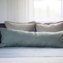 Long Lumbar Pillow Cover, Sage Green Body Case - Pillow Cover - thumbnail 3
