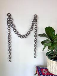 Made To Order - Ceramic Link Chain Wall Hanging, Stoneware Sculpture