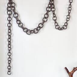 Made To Order - Ceramic Link Chain Wall Hanging, Stoneware Sculpture - thumbnail 3