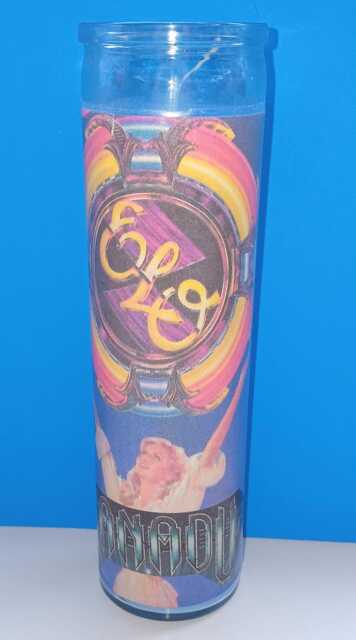 Handmade Xanadu Movie Glass Candle Olivia Newton John & Elo - image 1
