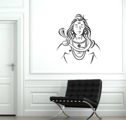 Lord Shiva Vinyl Wall Decal Hinduism Hindu Religion India Decor Art Stickers Mural - #2644Di - thumbnail 1