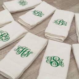 Vine Monogram Sweat Towel Personalized Gym Towel, Inspirational Gift - thumbnail 3