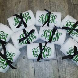 Vine Monogram Sweat Towel Personalized Gym Towel, Inspirational Gift - thumbnail 4