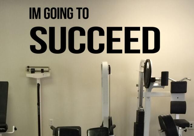 Im Going To Succeed Self Motivation Quote Gym Vinyl Decal Workout Fitness Wall Sticker Sport Home Interior Graphics 44(Fgm - image 1