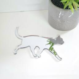 Personalized Cat Acrylic Mirror Wall Art Custom Engraved Decor - thumbnail 2