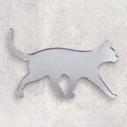 Personalized Cat Acrylic Mirror Wall Art Custom Engraved Decor - thumbnail 3