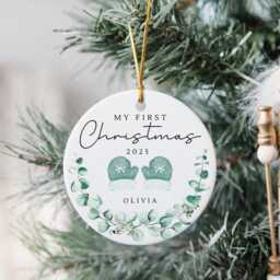 My First Christmas Ornament Personalised Baby Xmas Decoration 2025 Gift - thumbnail 3