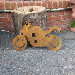 Kawasaki Z1000 Rusty Metal Motorcycle Wall Art, Steel Anniversary Gift