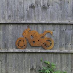 Kawasaki Z1000 Rusty Metal Motorcycle Wall Art, Steel Anniversary Gift - thumbnail 3