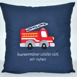 Fire Brigade Pillow 40 X cm, Fire Pillow, With & Name, Name Brigade, Birth - thumbnail 4