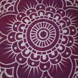 Cotton Mandala Tapestry - Boho Wall Hanging, Beach Throw - 76 Inches - thumbnail 2
