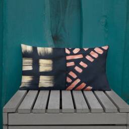 Black Decorative Pillow Modern Accent Throw Pillow