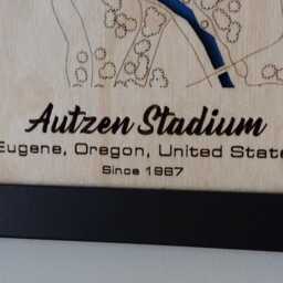 Autzen Stadium Wall Art Laser Engraved Wood, Oregon Ducks Gift - thumbnail 3