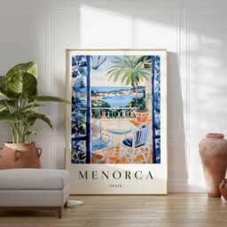 Menorca Spain Art Print Mediterranean Island Wall Decor - thumbnail 3