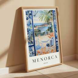 Menorca Spain Art Print Mediterranean Island Wall Decor - thumbnail 2