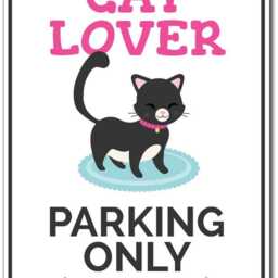 Cat Lover Parking Sign, Kitten Sign For Gift, Decor, Owner Kitty Wall Decor - Quality Aluminum Parkings - thumbnail 2