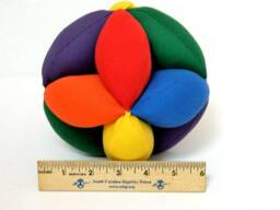 Large Baby Clutch Ball, Montessori Learning Toy, Amish Puzzle Toddlers Preschool Bright Primary Colors, Unisex Toy Ball