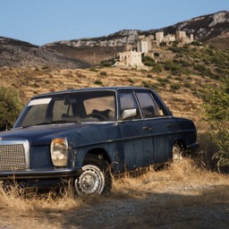 Abandoned Car Fine Art Print Mani, Greece - Vintage Automotive Photography - thumbnail 2