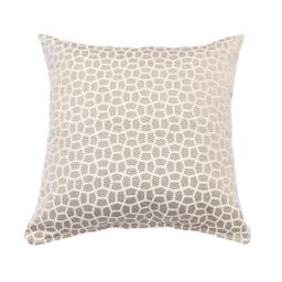Lustrous Velvet Geometric Pillow Cover - Navy Blue, Gold & White - thumbnail 3