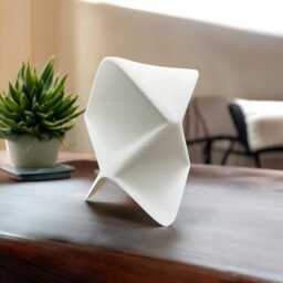 Origami Table Lamp - Modern Geometric Light Sculpture Desktop Bedside Accent Minimalist Paper-Inspired Design - thumbnail 1