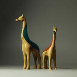 Duo Giraffe Composition - 14+15 - thumbnail 3