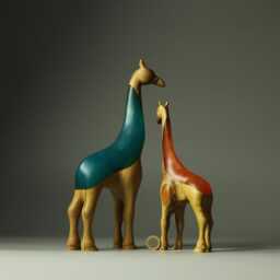 Duo Giraffe Composition - 14+15 - thumbnail 4