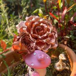 Handmade Copper Rose, Metal Anniversary Flower - thumbnail 3