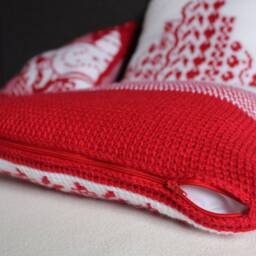 Christmas Knitted Pillow Cover Weihnachtskissenbezug 40x40 cm - thumbnail 3